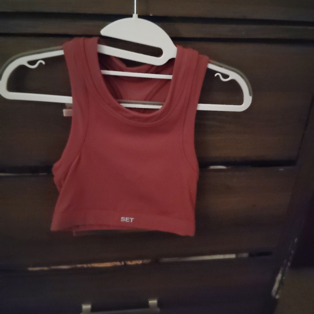 SET ACTIVE Maeve Cropped Athletic Tank XS - Picture 3 of 7